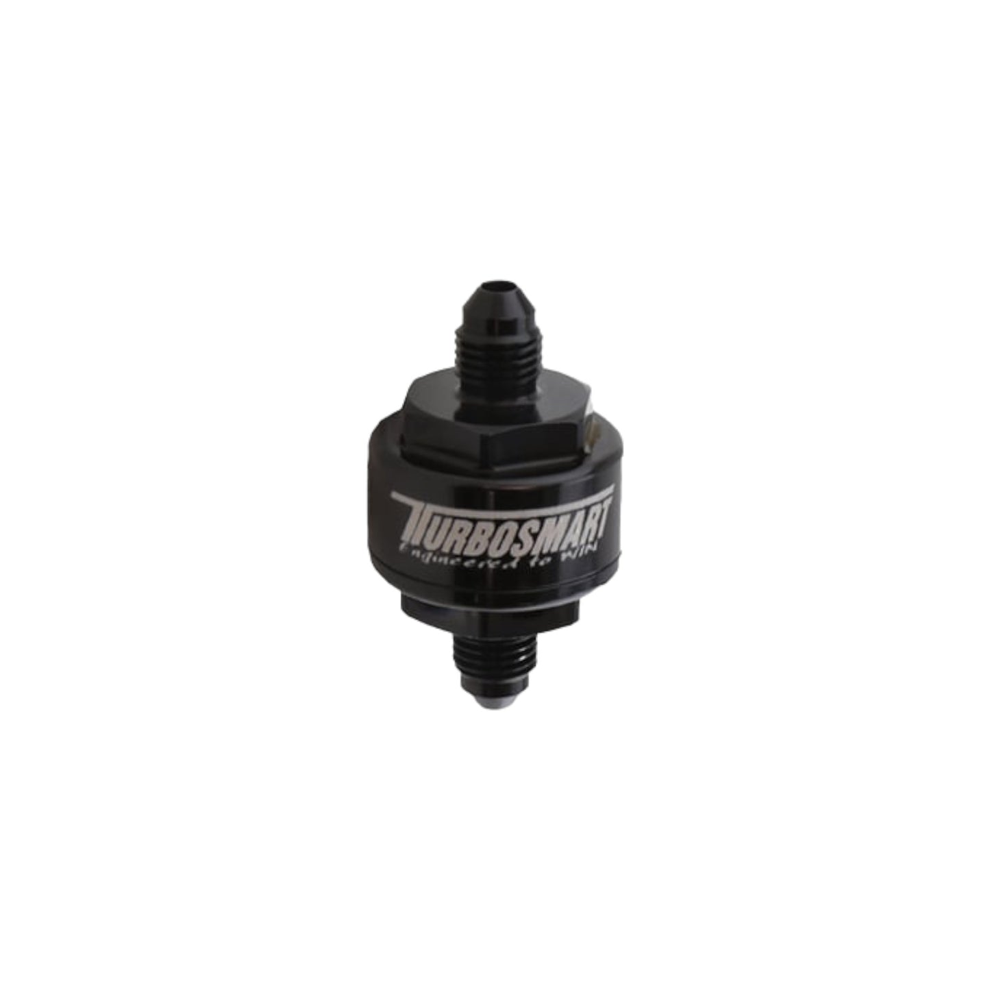Turbosmart Billet Turbo Oil Feed Filter 44um -3AN Black