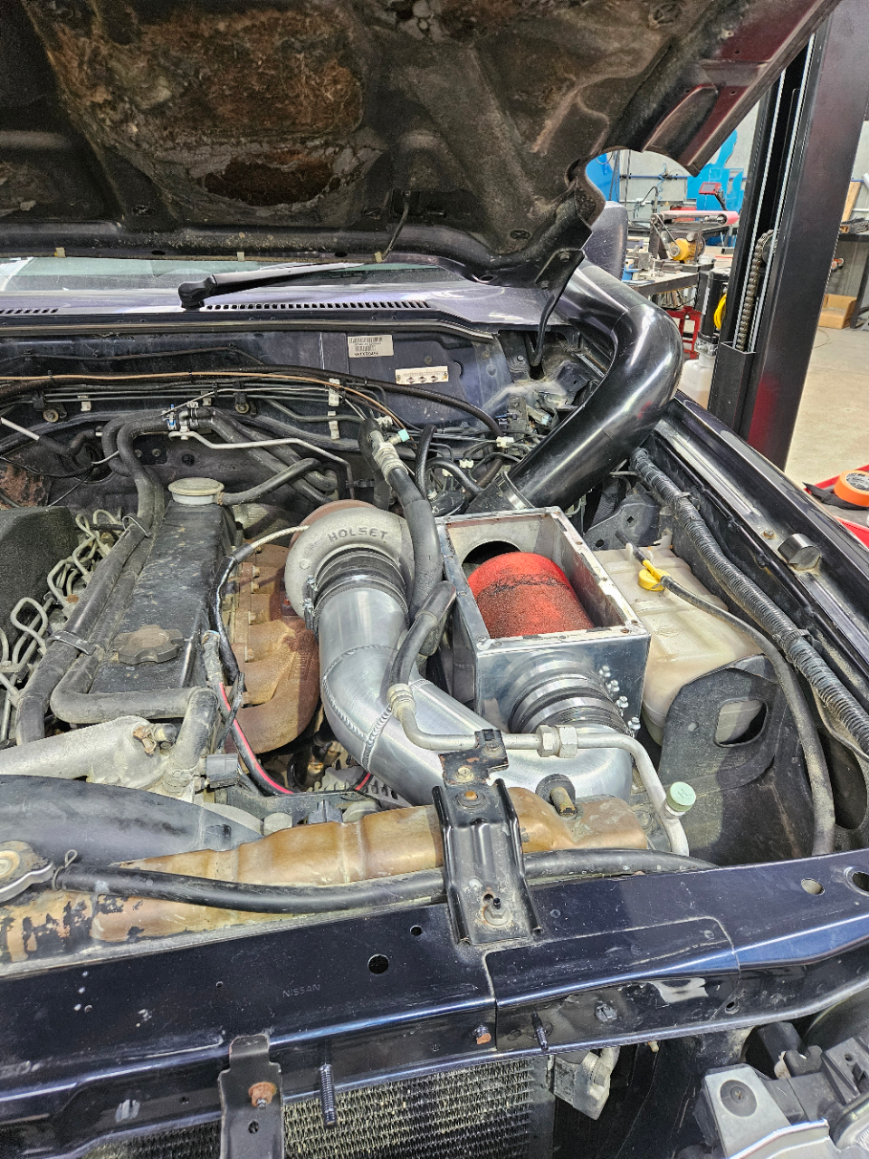 GU Patrol 4" aluminum air intake pipe