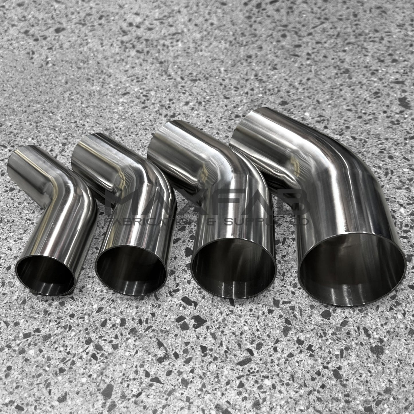 45 Degree Stainless Steel Bends - Long Tail (Thick)
