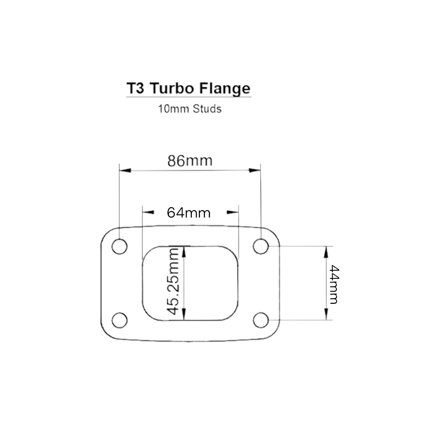 T3 Turbo Inlet Flanges