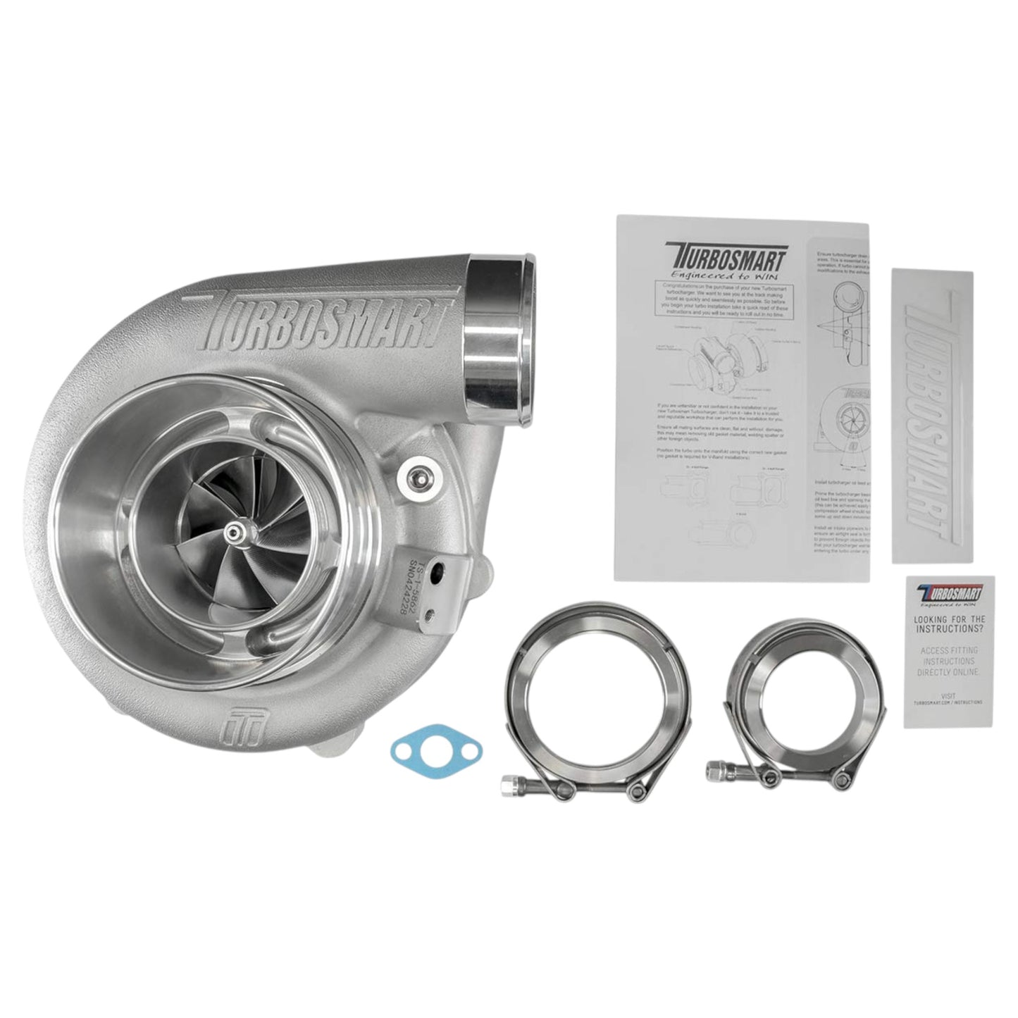TS-1 Performance Turbocharger 6262 V-Band 0.82AR Externally Wastegated