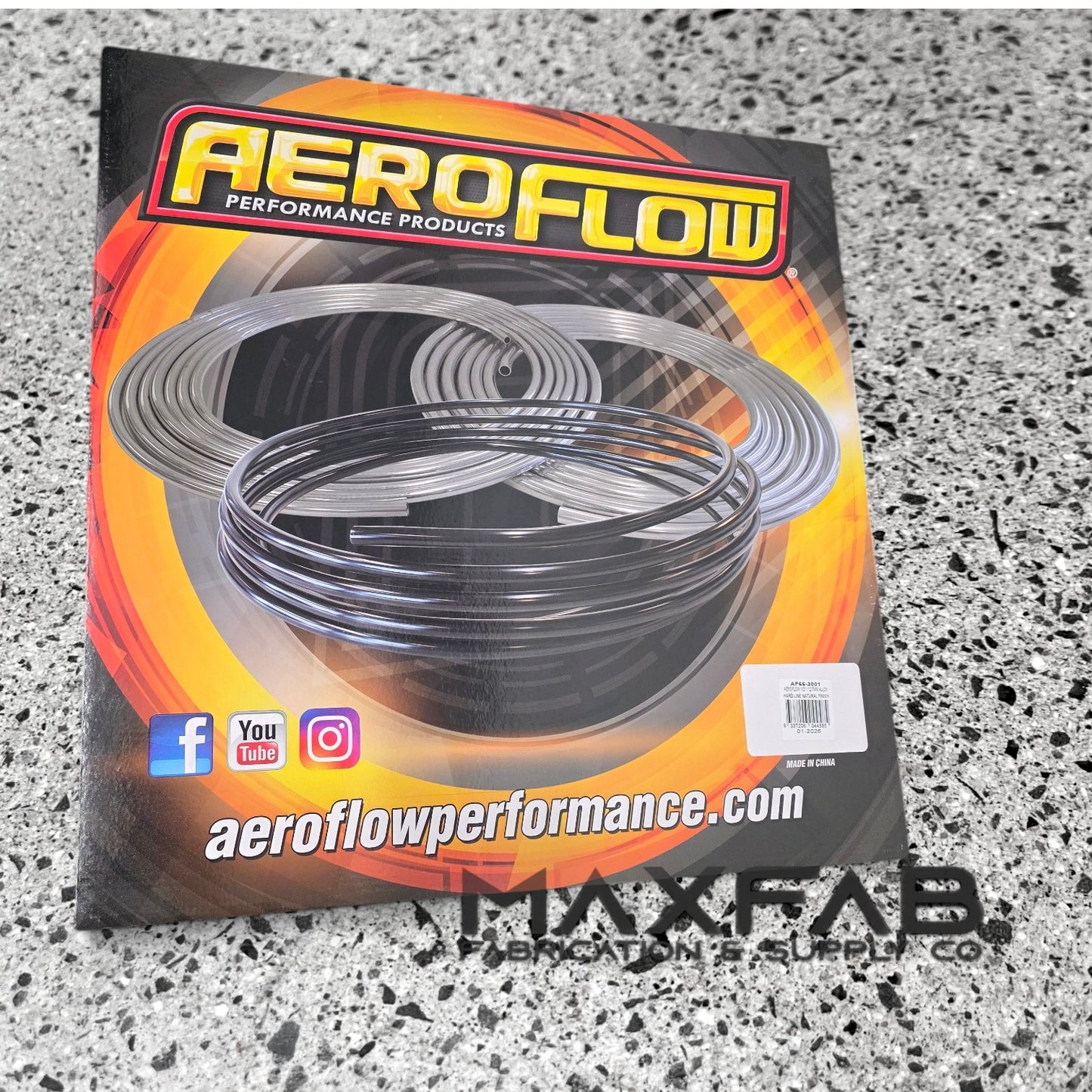 Aeroflow 1/2", 3/8", 5/16" Alloy Hard Line - Natural Finish