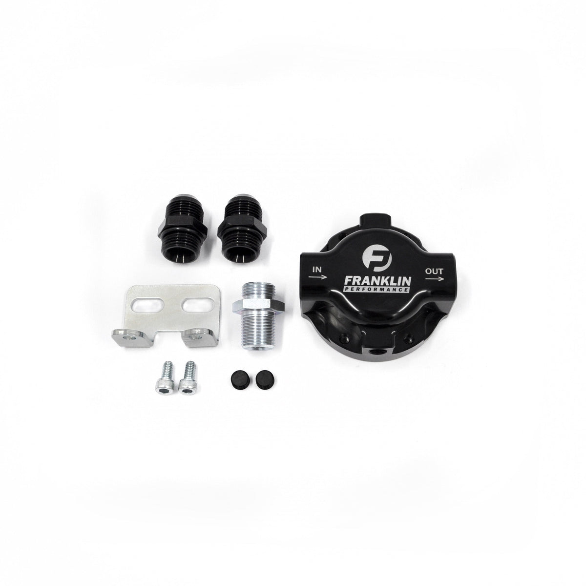 Oil Filter Relocation & Cooling Kit Low Profile Block Adaptor Version with Aeroflow Oil Cooler