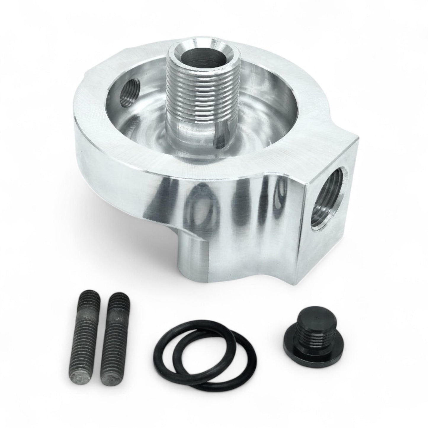 Mazda FD Rx7 Billet Oil Filter Pedestal - M10 x 1.0 Sensor Port