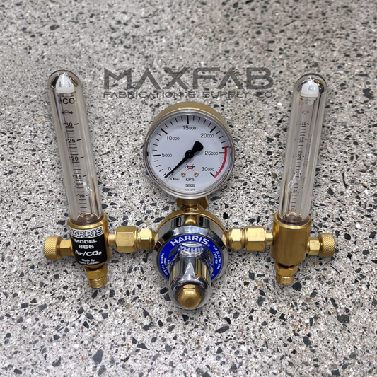 Harris 821 Argon Regulator - Twin 30lpm Flowmeters