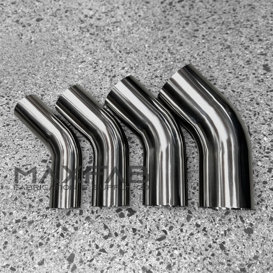 45 Degree Stainless Steel Bends - Long Tail (Thick)