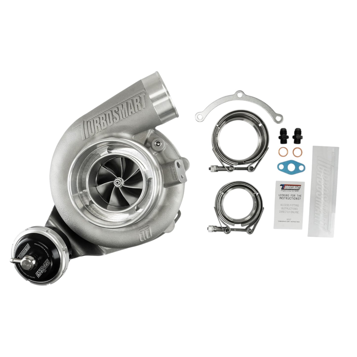 TS-2 Performance Turbocharger (Water Cooled) 6466 V-Band 0.82AR Internally Wastegated